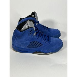 Size 10.5 - Jordan 5 Retro Blue Suede 2017